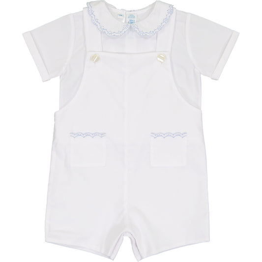 White/Blue Vintage Pocket Shortall