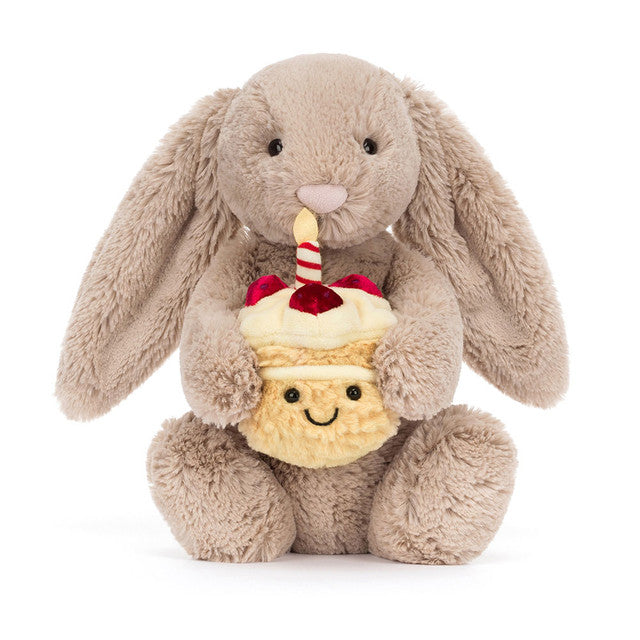 Bashful Beige Bunny 'Birthday' Original