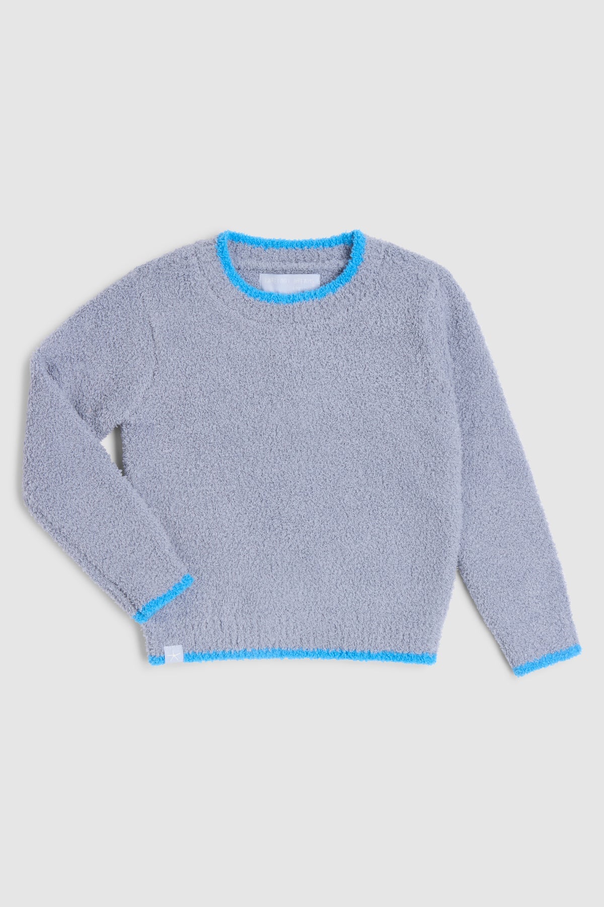 Toddler Tipped  Pullover Chambray Cyan