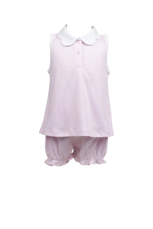 Scalloped Bloomer Set Pink