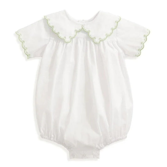 Frazier Embroidered Bubble White