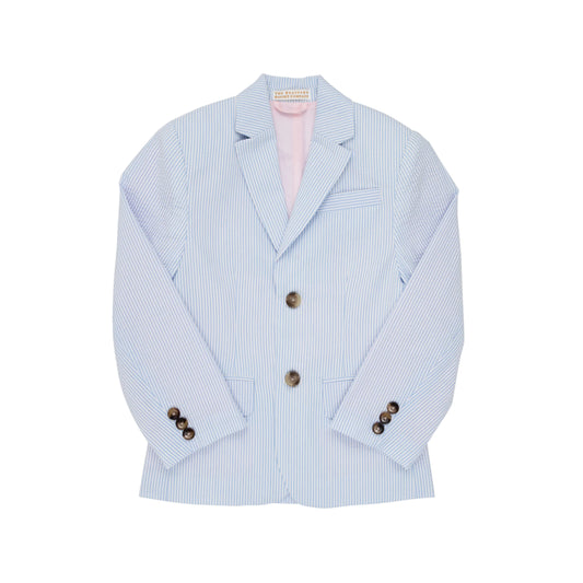Booker Blazer Blue Seersucker
