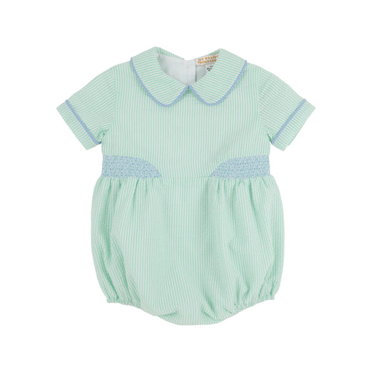 Brentley Bubble Seersucker Grace Bay Green/Worth Ave White