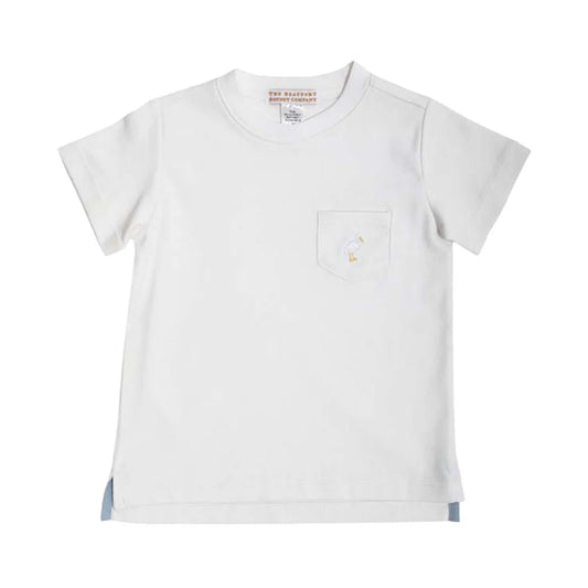 Carter Crewneck Pocket White/Multicolor
