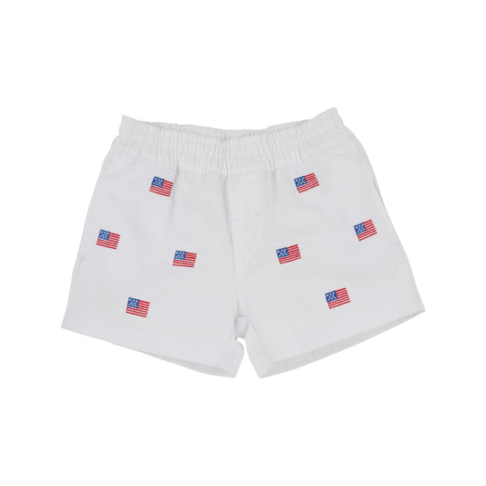 Critter Sheffield Shorts White/ American Flags