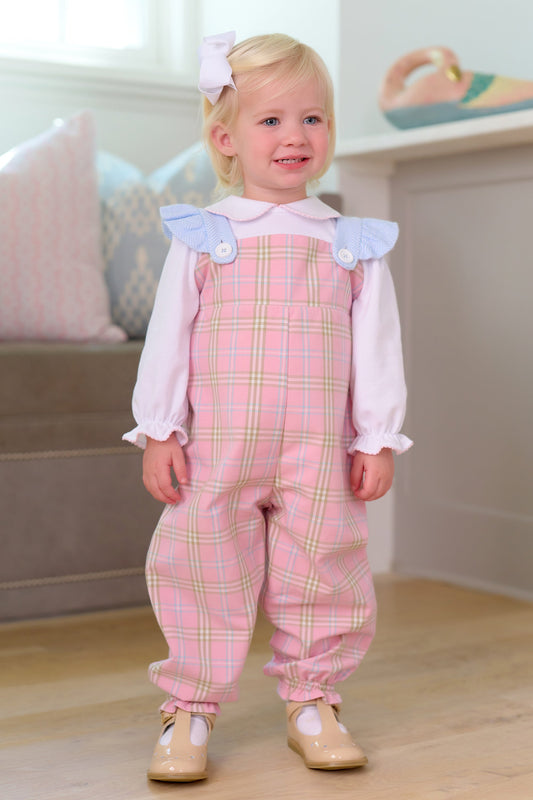Violet's Vintage Overall Woven Yarn Pelham Plaid/BealeStreetBlueHerringbone
