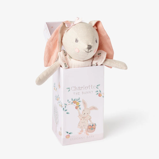 Linen Charlotte the Bunny Toy Boxed 10"