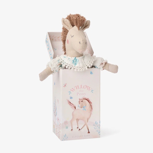 Linen Pony Toy 10" Boxed