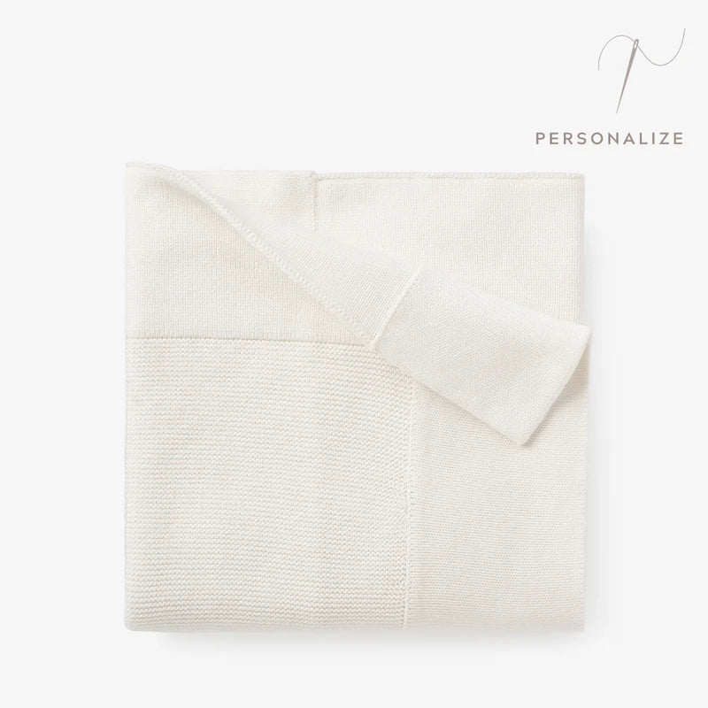 White Sofia + Finn Baby Blanket