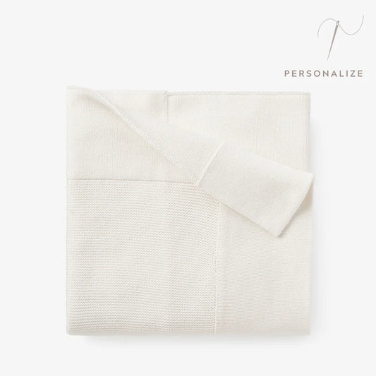 White Sofia + Finn Baby Blanket