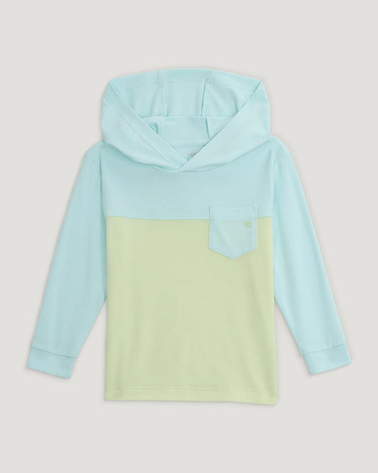 Toddler Colorblock Bamboo Shade Hoodie Tropic Sea/Lime