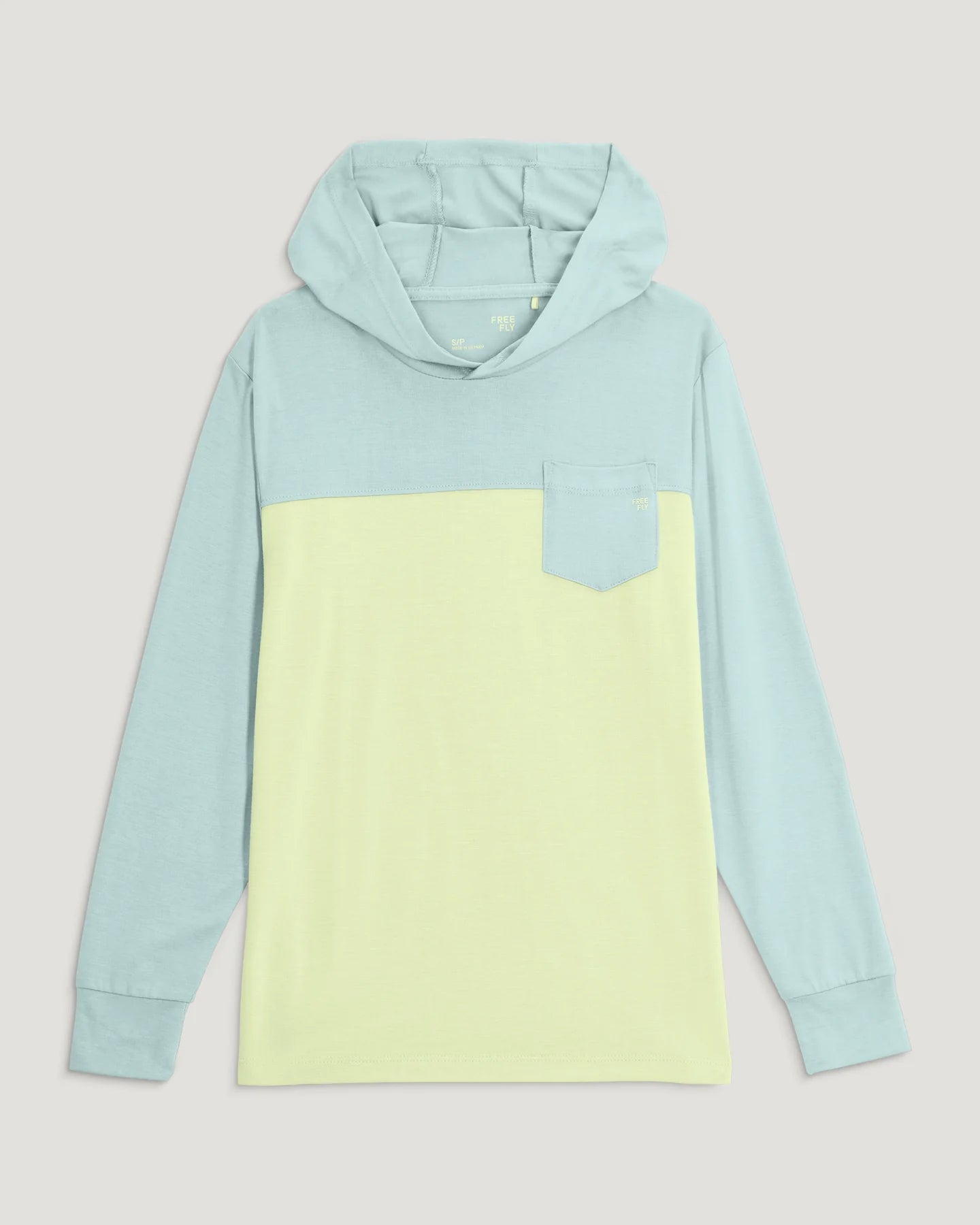 Youth Colorblock Bamboo Shade Hoodie Tropic Sea/Lime