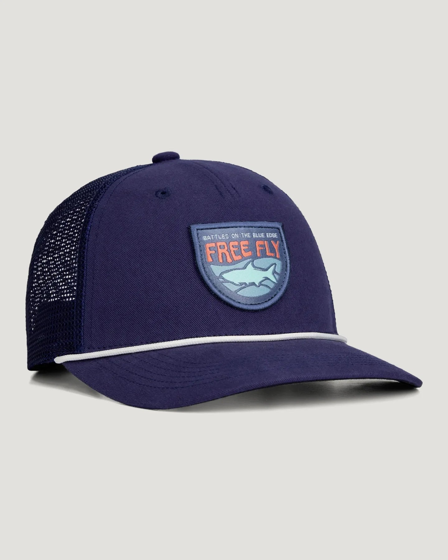 Youth Blue Edge Trucker Hat Deep Navy OS