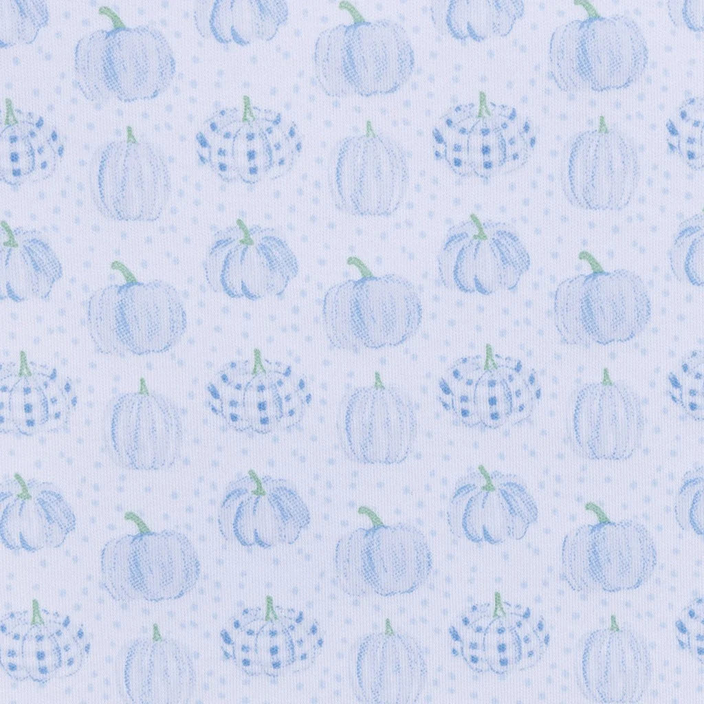 Precious Pumpkins Long Pajamas Light Blue