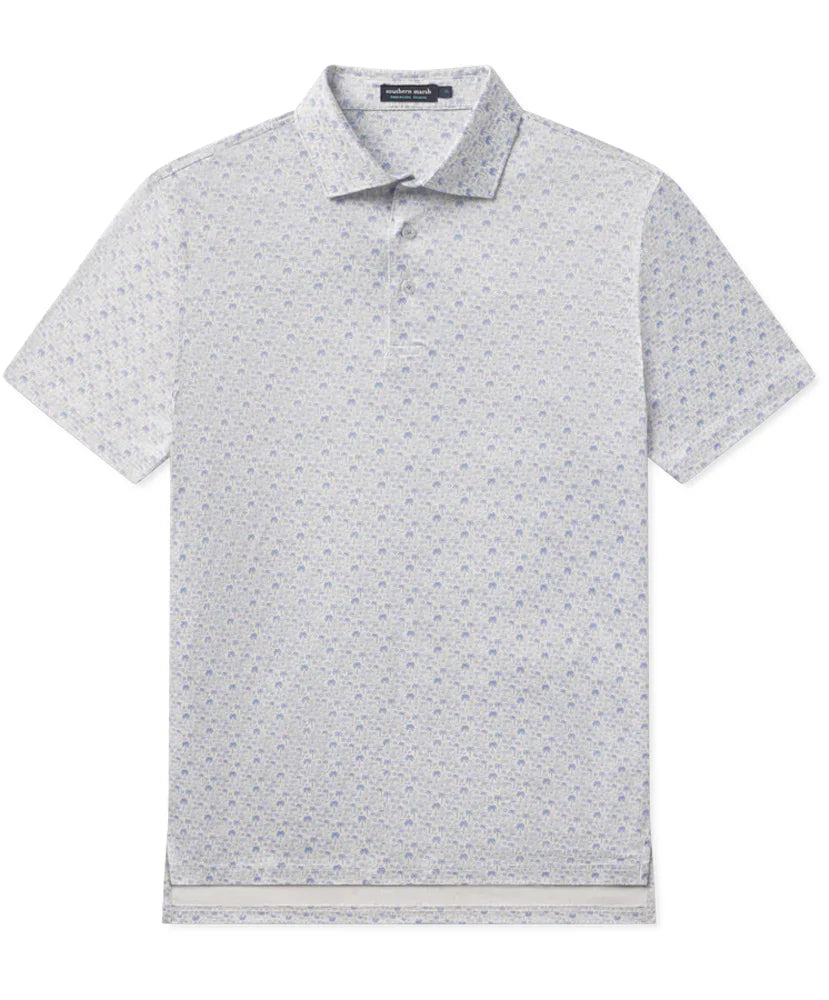 Youth Flyline Performance Polo French Blue & White