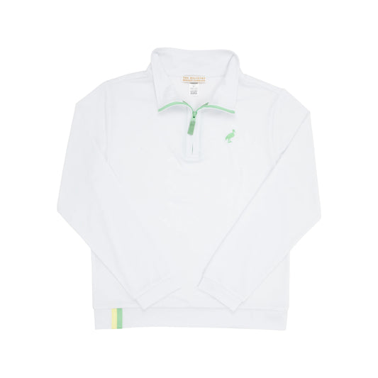 Prepletic Hayword Half Zip Worth Ave White/Grace Bay Green