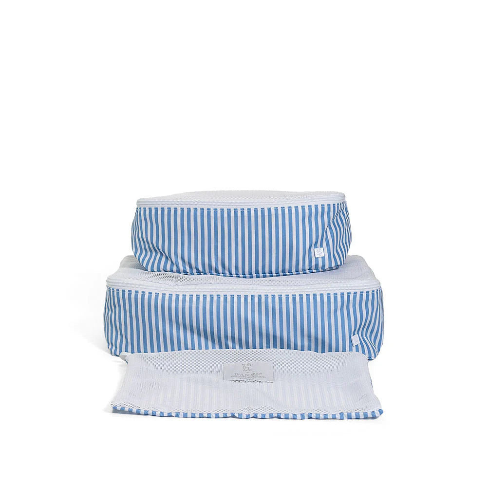 Mini Squad Packing Cubes Pimlico Stripe Chambray