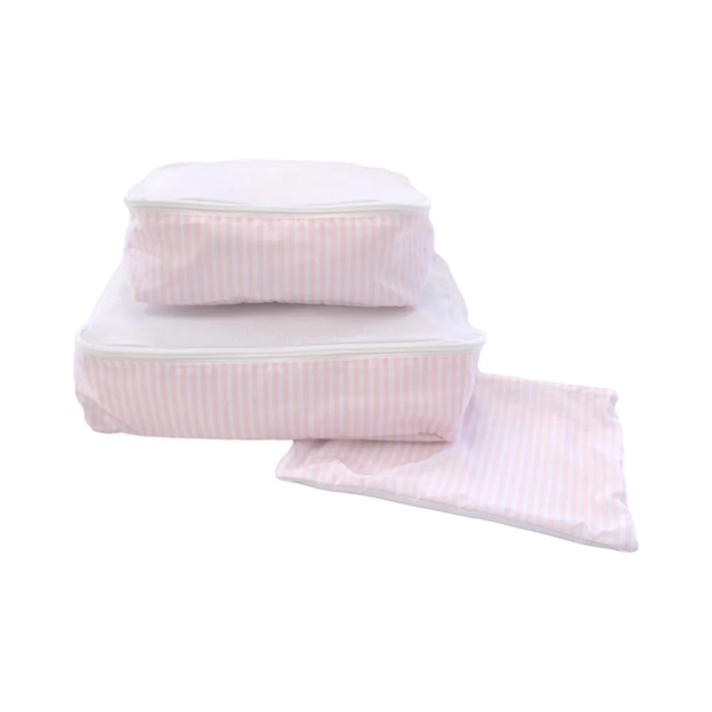 Mini Squad Packing Cubes Pimlico Stripe Pink
