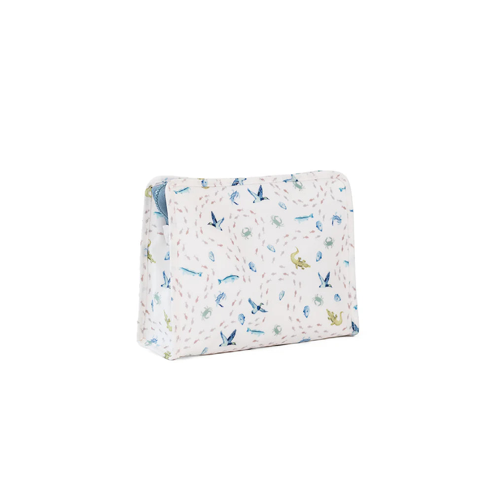 Roadie Large Zip Pouch Coastal Tides