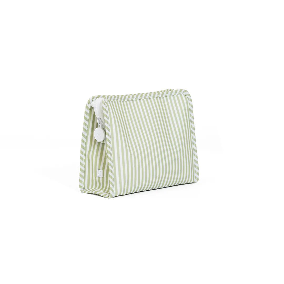 Roadie Medium Zip Pouch Pimlico Stripe Sage