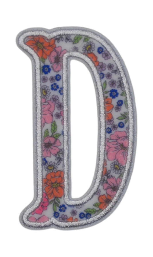 Letter Appliqués Garden Floral