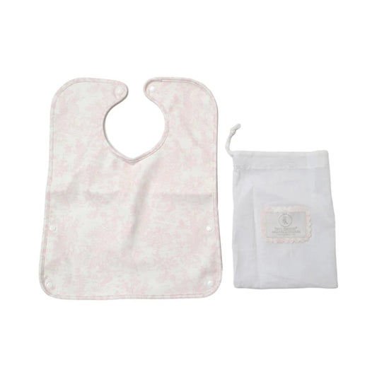 Best Bib Bunny Toile Pink