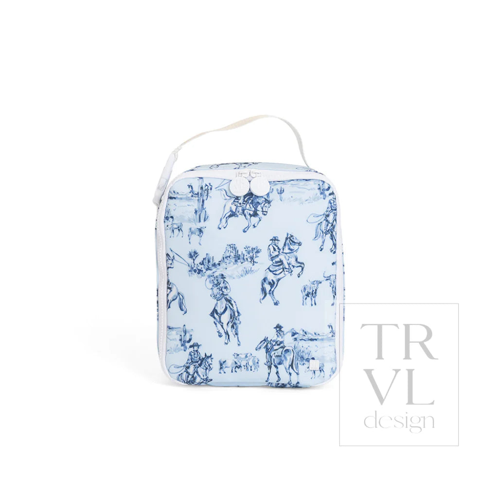 Lunch Box Insulated Lunch Bag Cowboy Toile
