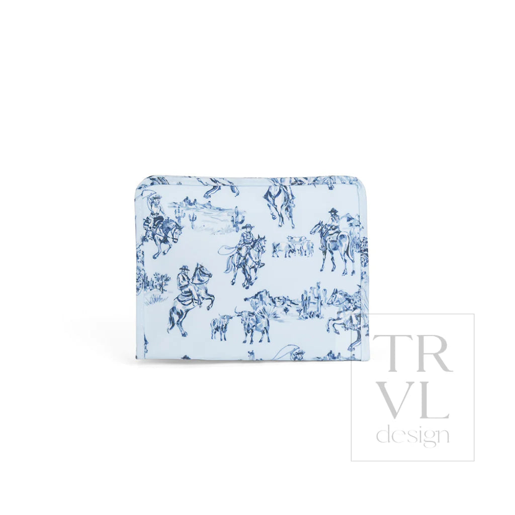 Roadie Large Zip Pouch Cowboy Toile