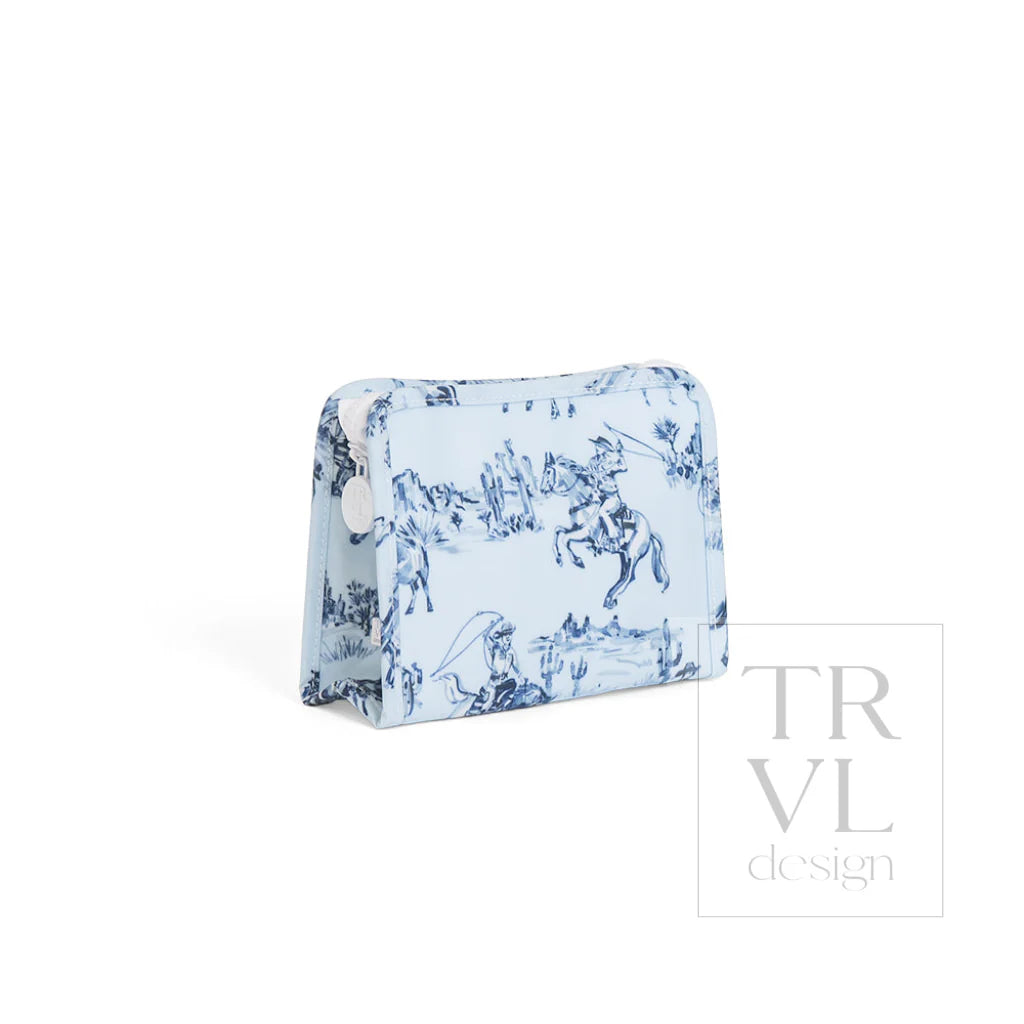 Roadie Small Zip Pouch Cowboy Toile