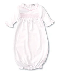 Hand Smocked CLB Charmed White and Pink