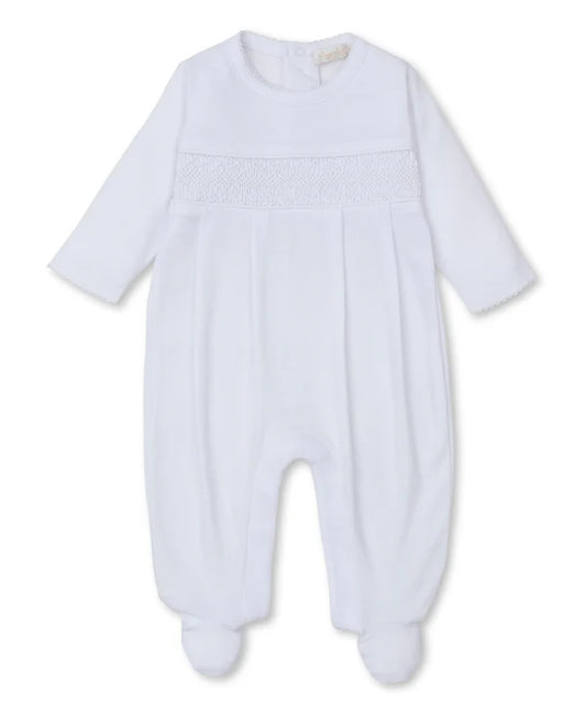 CLB Charmed Footie w/ Hand Smk White