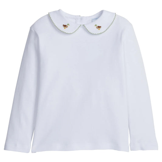 Long Sleeve Pinpoint Shirt Mallard