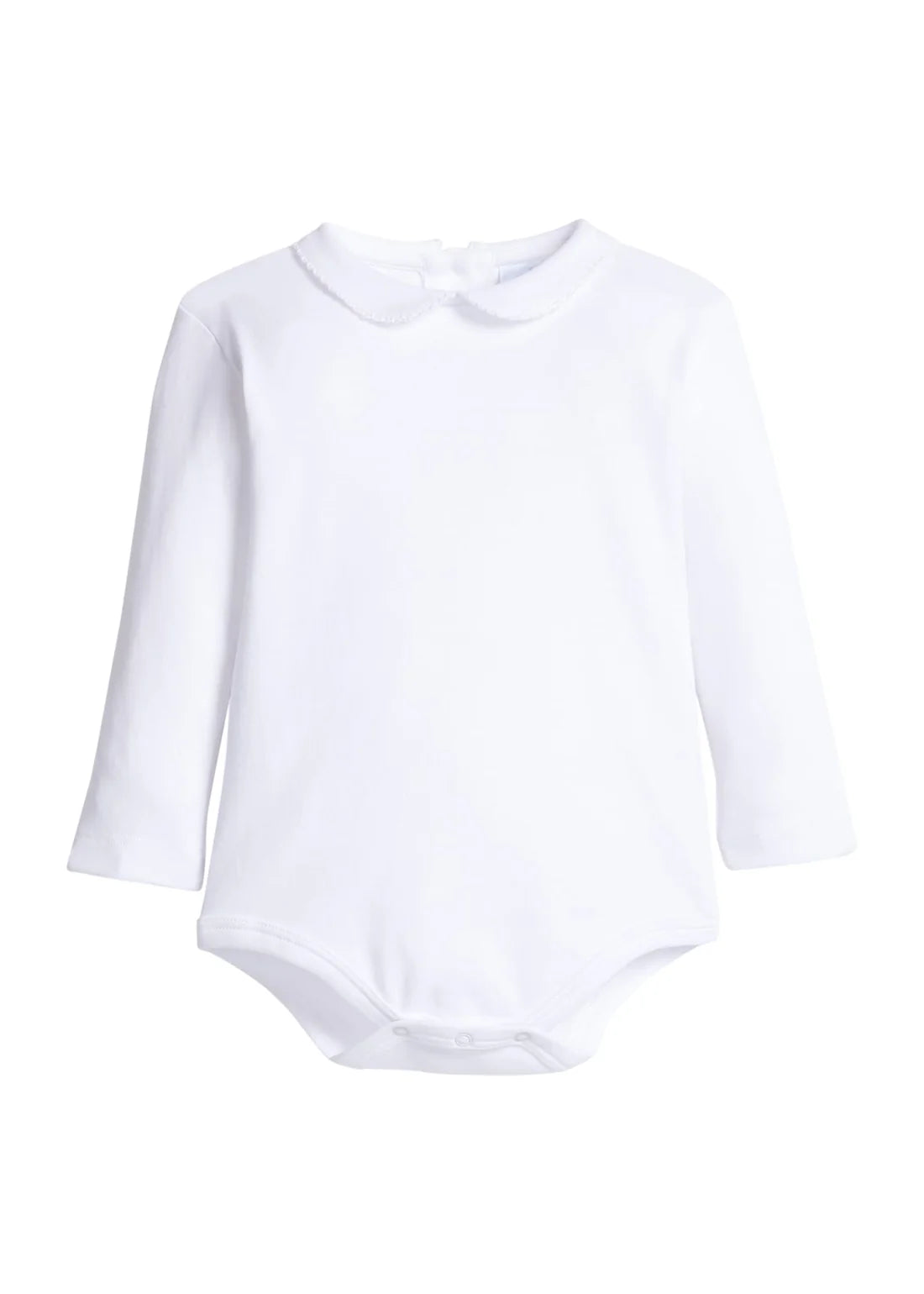Peter Pan Picot Onesie White