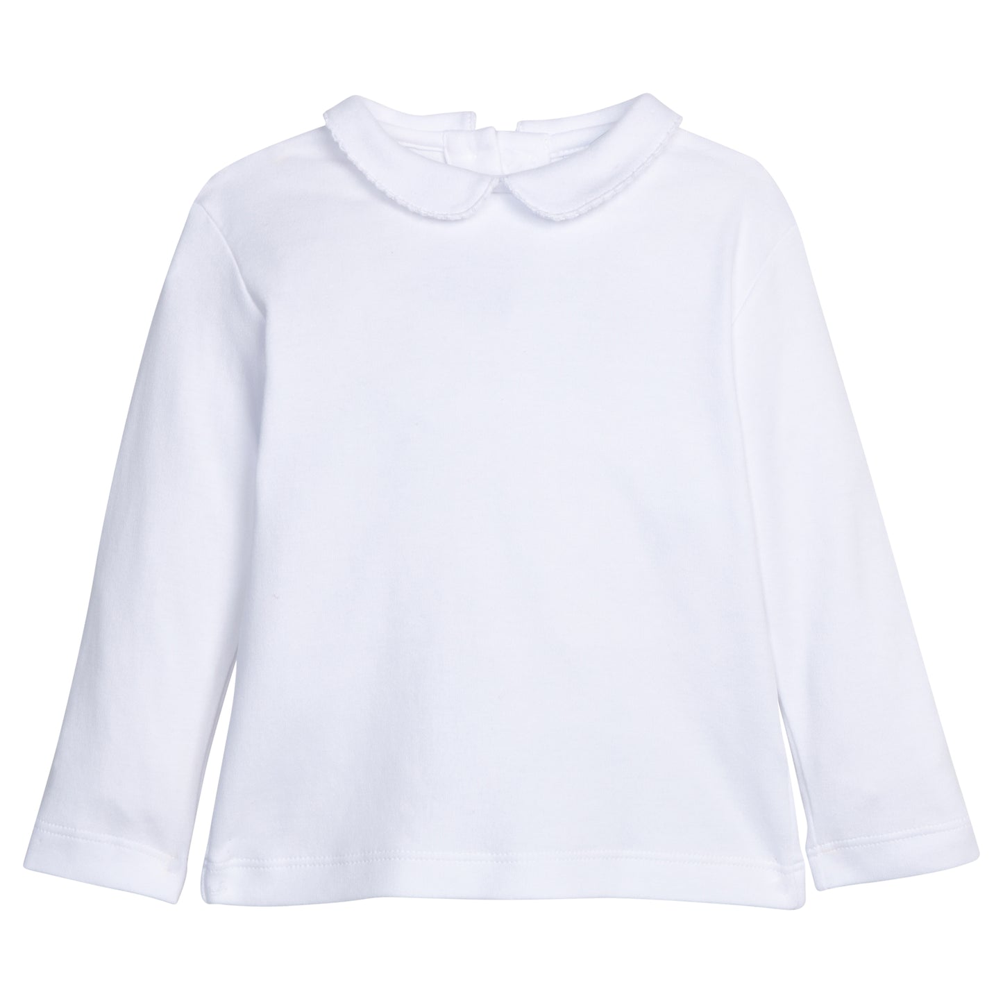 Peter Pan Picot Shirt White