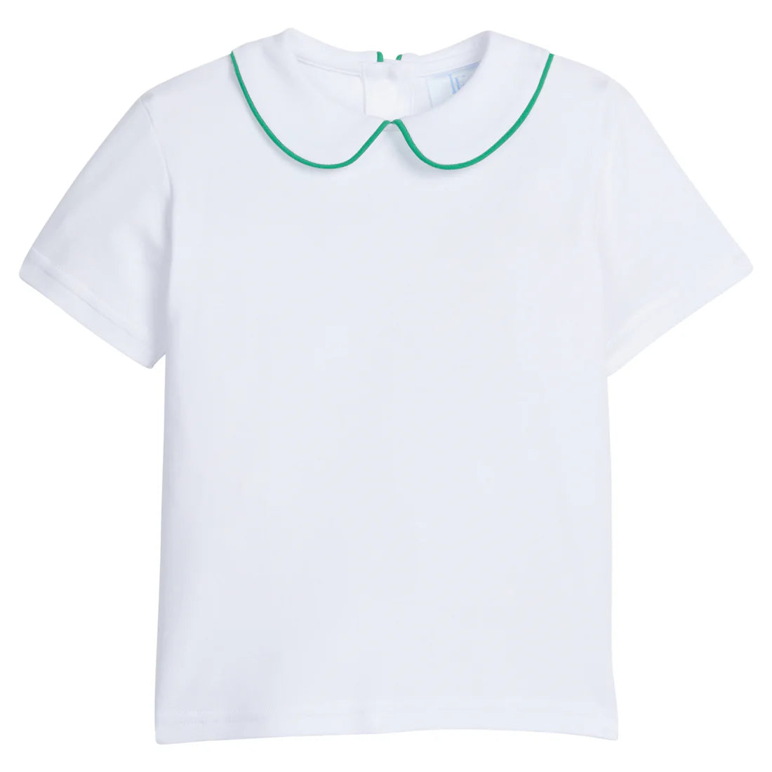 Piped Peter Pan Short Sleeve Green