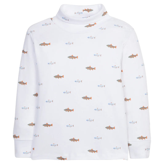 Printed Turtleneck Fish