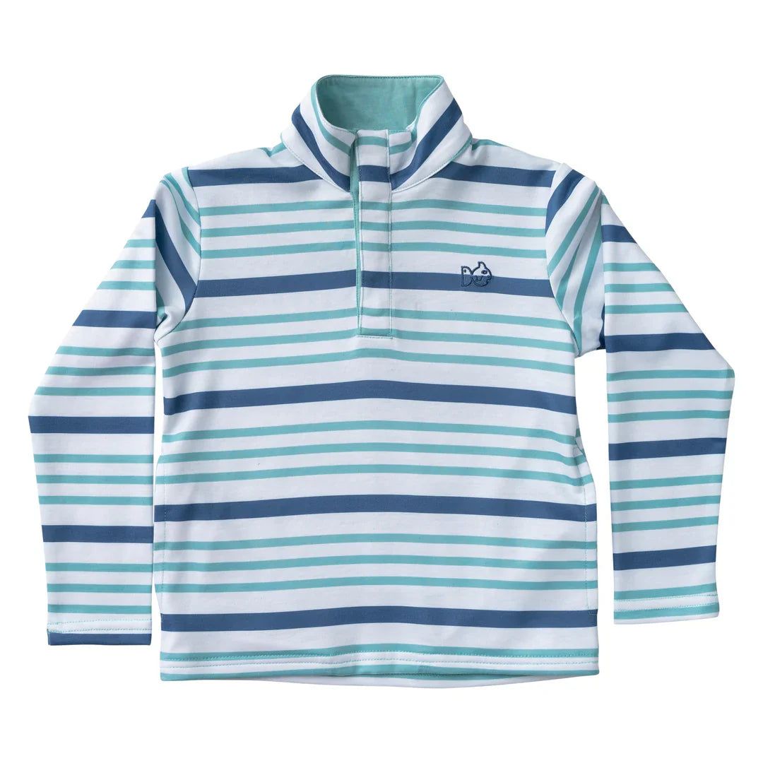 Sporty Snap Pullover Stripe
