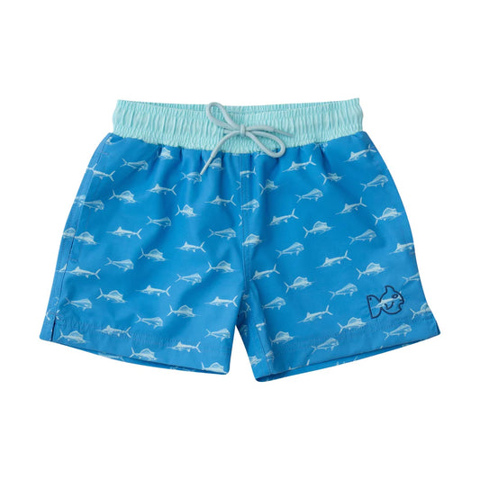 Boogie Board Swim Trunk Blue Fish