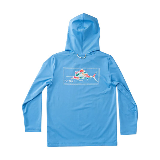 Pro Performance Hoodie T-Shirt Marina Blue
