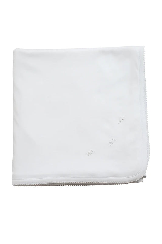 Knit Blanket White with White
