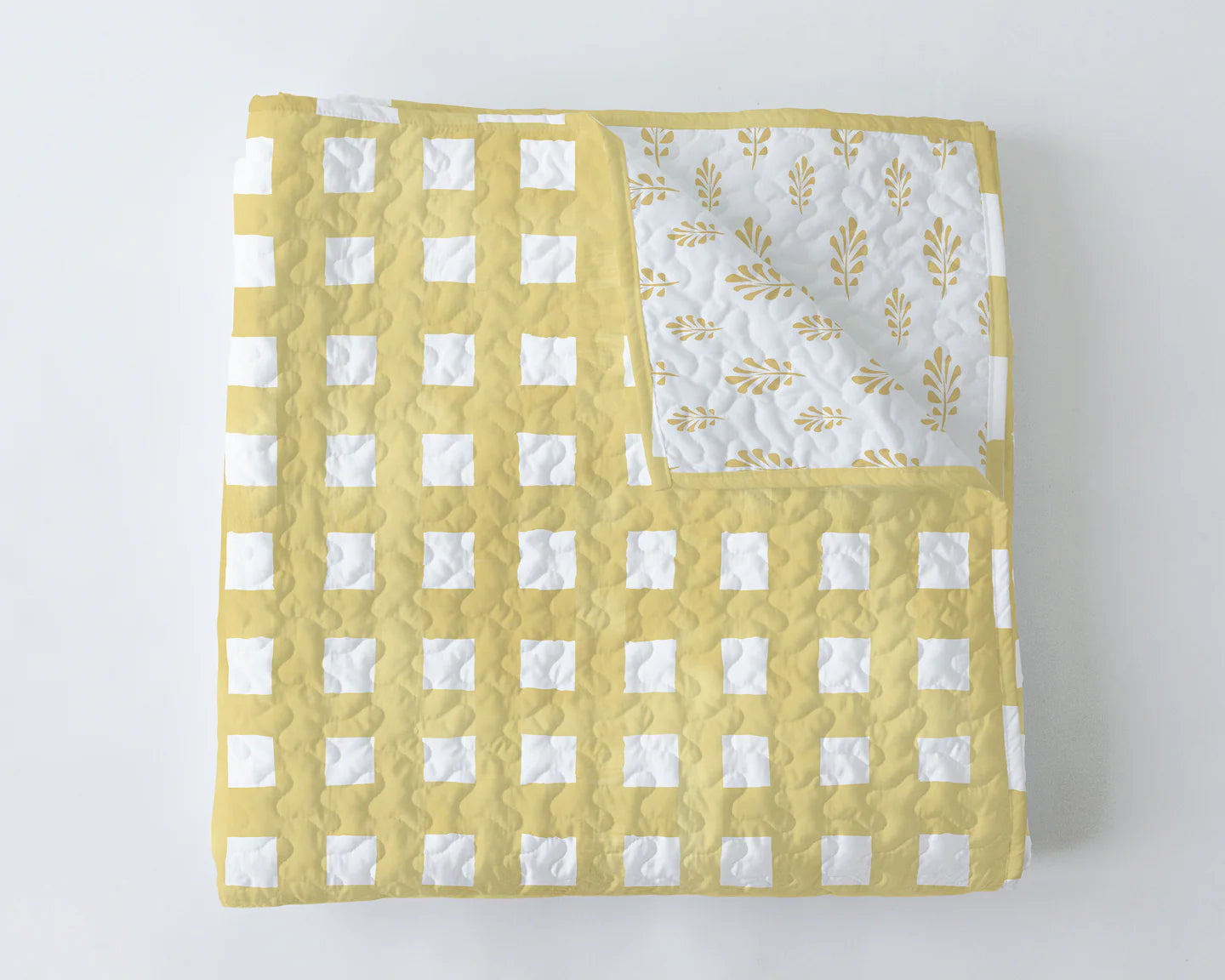 Ellie Plaid Light Yellow Baby Blanket