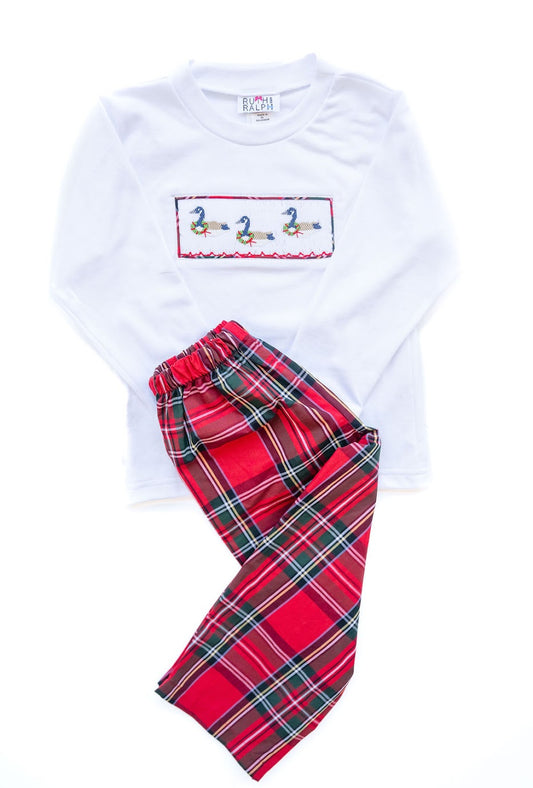 Christmas Geese Beau Pants Set