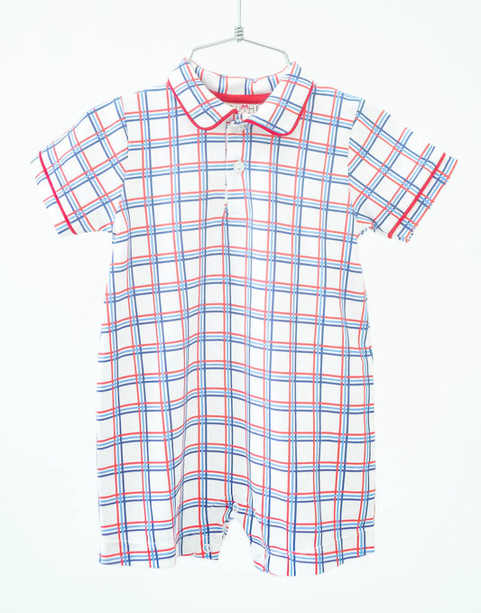 Patriotic Plaid Harold Romper