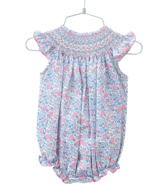Pink and Blue Floral Birdie Bubble