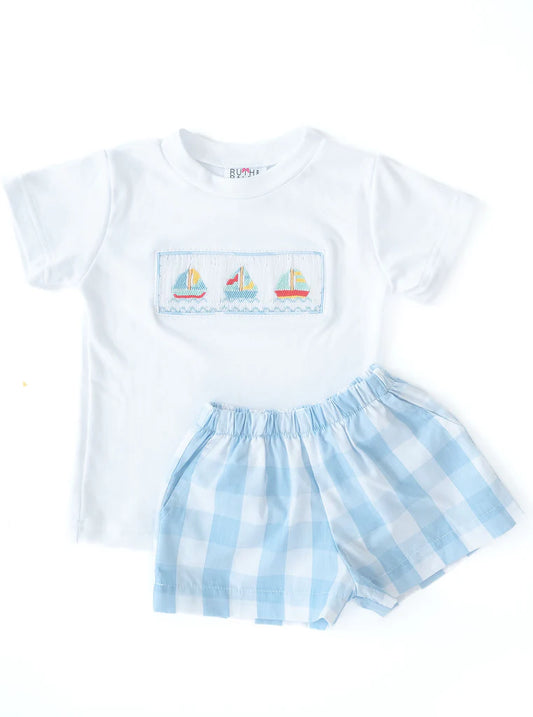 Sailboat Beau T-Shirt/Short Set