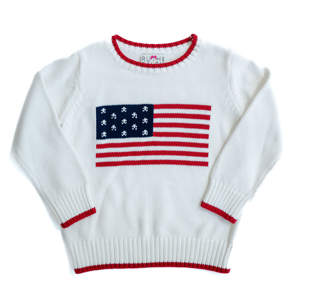 American Flag Sweater