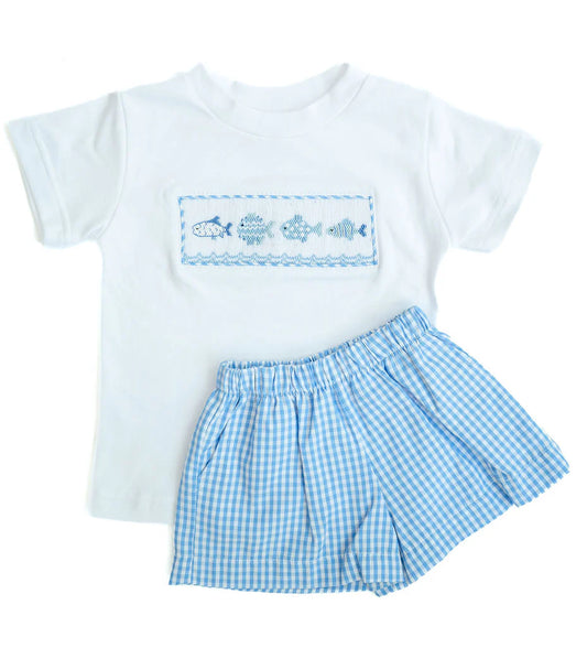 Fish Beau T-Shirt Short Set