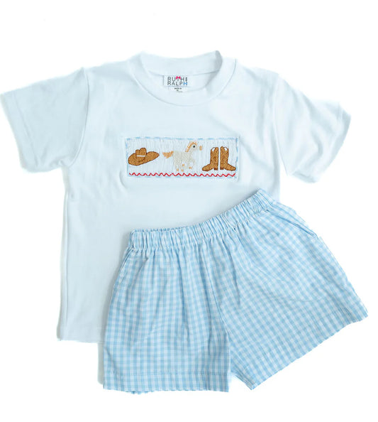 Rodeo Western Beau T-Shirt/Shorts Set