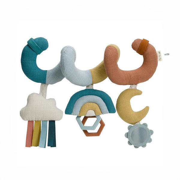 Bitzy Bespoke Spiral Car Sear Activity Toy Rainbow