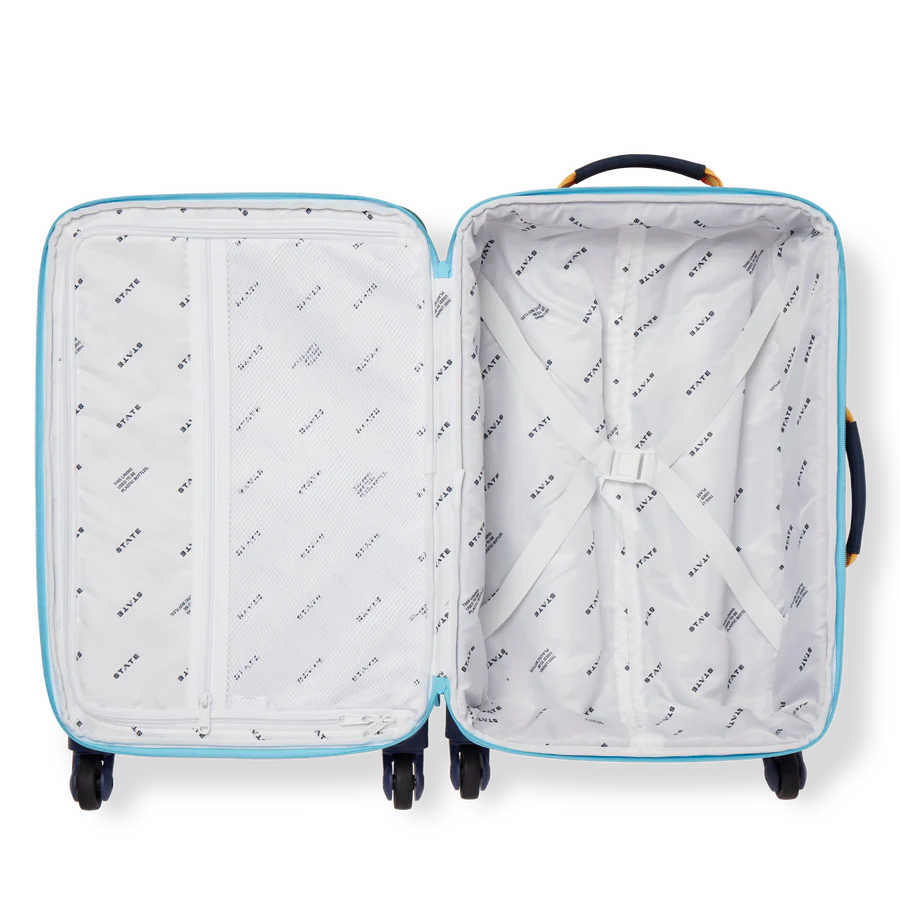 Logan Carry-On Suitcase Green/Navy